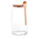 Ver imagem 2 de Pote Vidro C/ Tampa Rolha e Colher de Bambu 1,15 L Lyor 5751