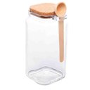Ver imagem 1 de Pote Vidro C/ Tampa Rolha e Colher de Bambu 1,15 L Lyor 5751