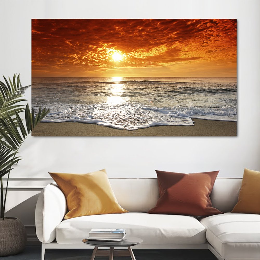 Quadro Decorativo Paisagem , Tela em Canvas ideal para  Sala, Quarto e Hall de entrada (100x70 cm) - 2