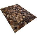 Ver imagem 2 de Tapete de couro marrom exótico 1,50x2,00 sem borda peça 10cm