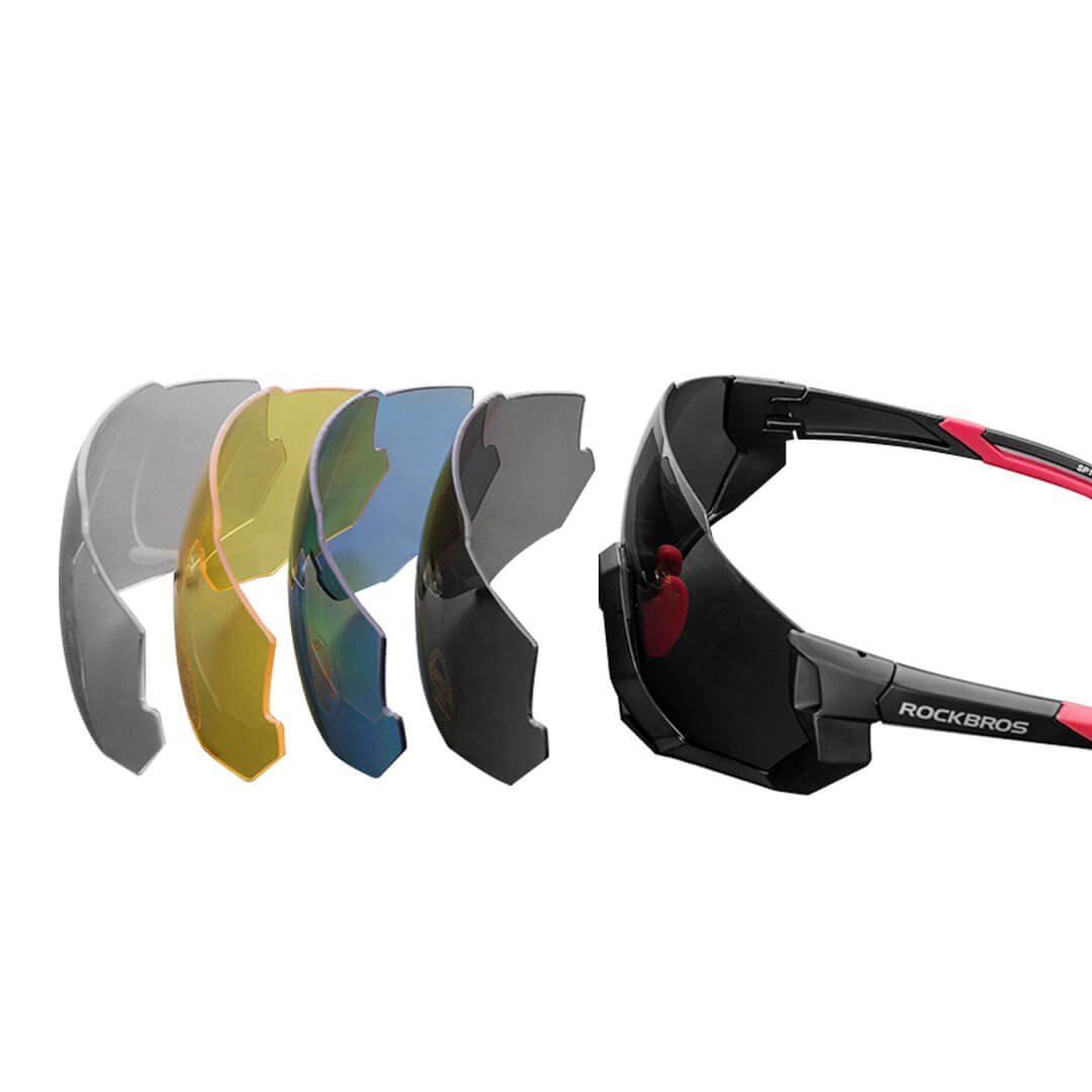 Kit Capacete Bike Absolute led + Óculos Rockbros + Luva Ciclismo - P - 15