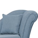 Ver imagem 4 de Recamier Divã Sofá Olivia Psicologia Consultório Linho Azul - Lm Decor