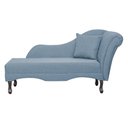 Ver imagem 2 de Recamier Divã Sofá Olivia Psicologia Consultório Linho Azul - Lm Decor