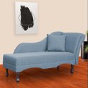 Ver imagem 1 de Recamier Divã Sofá Olivia Psicologia Consultório Linho Azul - Lm Decor