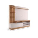 Ver imagem 4 de Rack com Painel para TV até 65 Polegadas com 1 Porta e LED Multimóveis Crcol-RCP024 Madeirado/Off