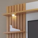 Ver imagem 3 de Rack com Painel para TV até 65 Polegadas com 1 Porta e LED Multimóveis Crcol-RCP024 Madeirado/Off