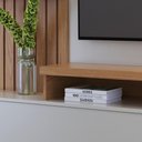Ver imagem 5 de Rack com Painel para TV até 65 Polegadas com 1 Porta e LED Multimóveis Crcol-RCP024 Madeirado/Off