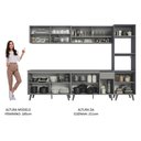 Ver imagem 7 de Armário De Cozinha Completa 300cm Cinza Nice 02 Cinza