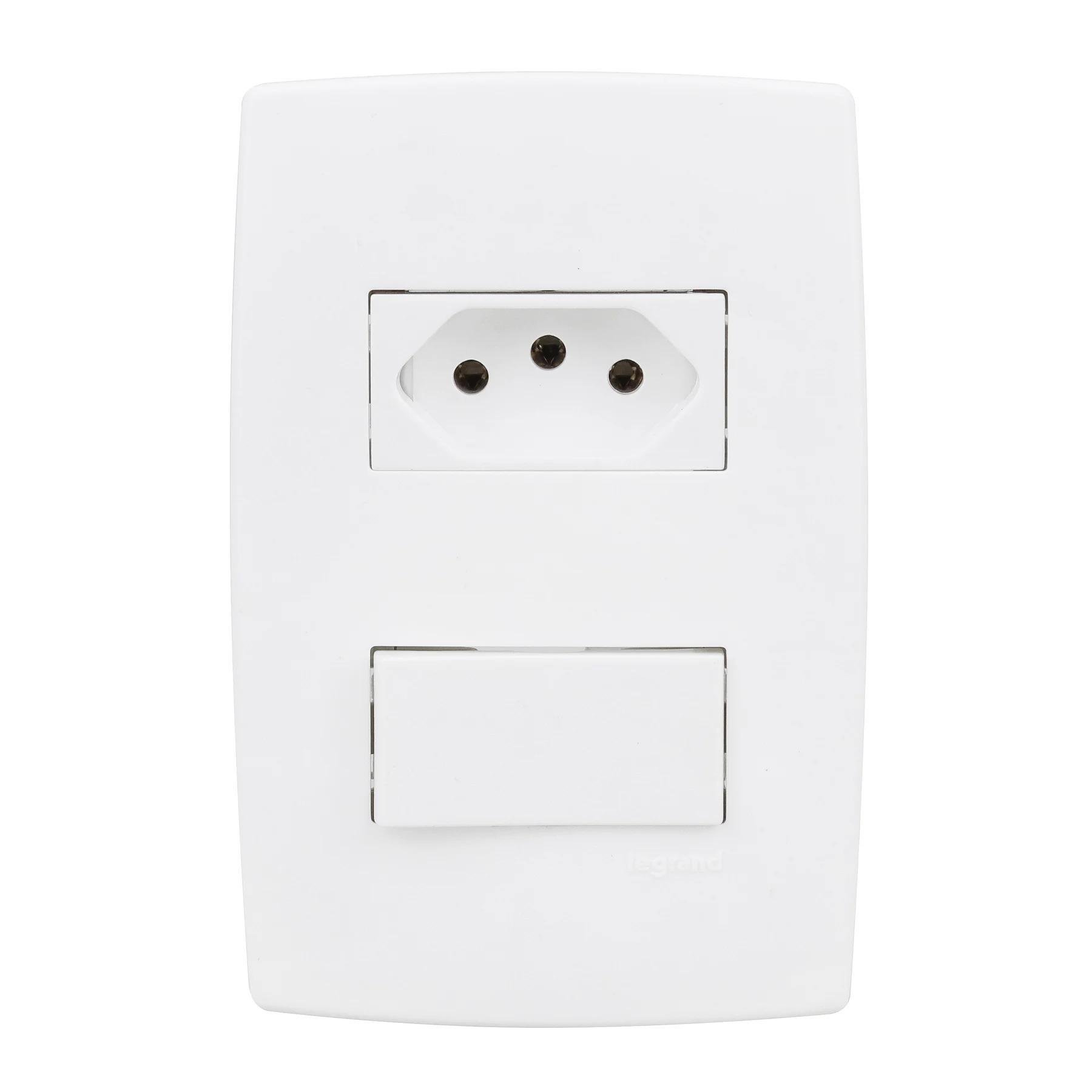 Conjunto Interruptor + Tomada 10a Pial Plus 615074 Legrand - 7