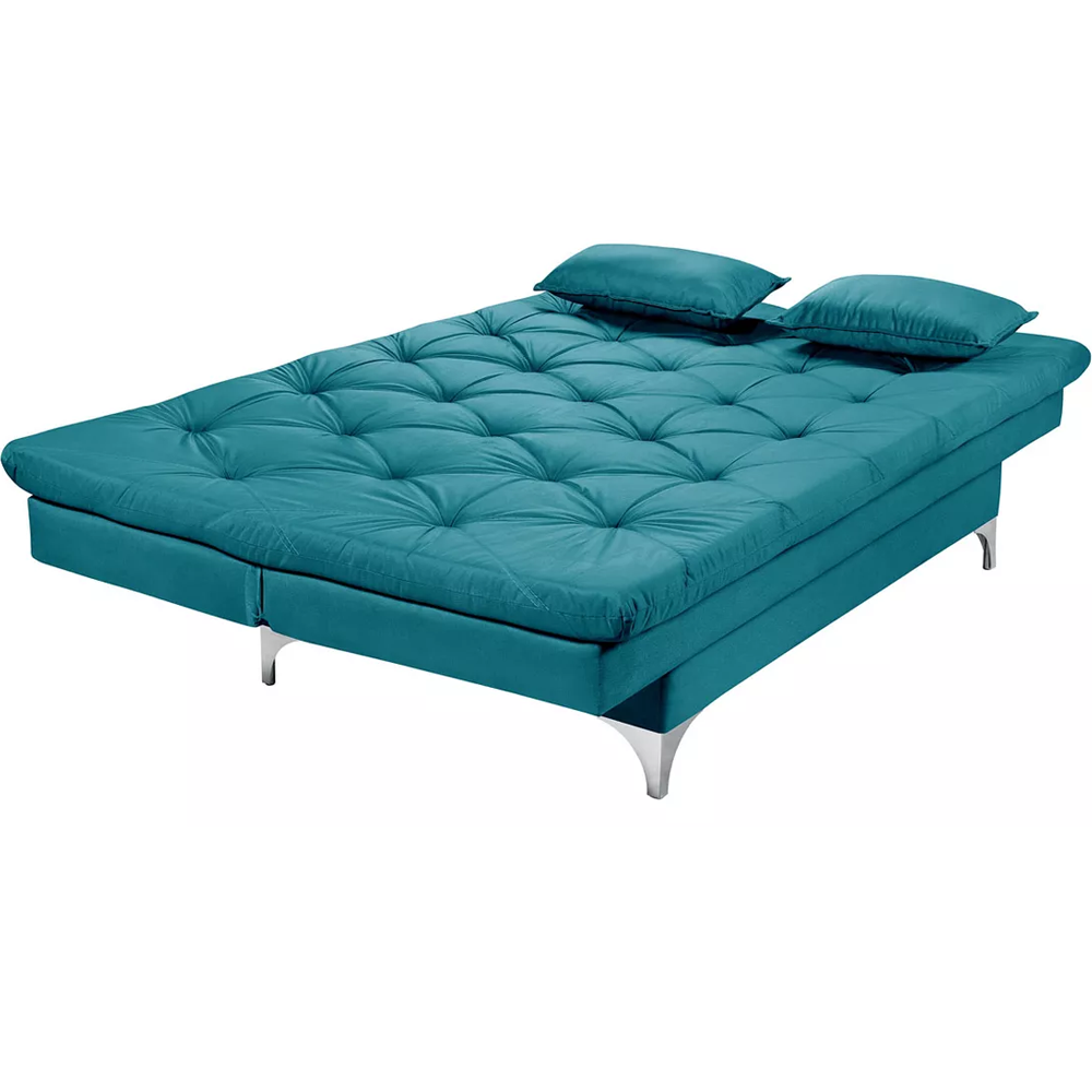 Sofá Cama 3 Lugares Multiuso Sued Premium:tiffany - 2