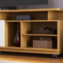 Ver imagem 6 de Rack para TV até 75 Polegadas 180cm Rodízio 2 Portas Jurere Marrom Naturale/Off White Matte