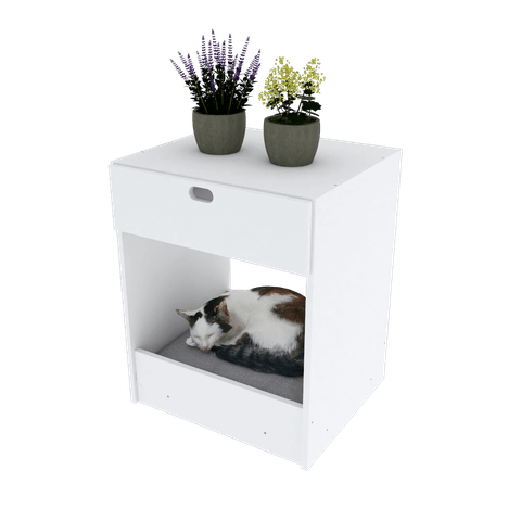 MÓVEL PET M148.2021.B (MESA DE CABECEIRA DOG, GATO, CAMA) MUNDI MOVEIS
