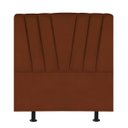 Ver imagem 2 de Cabeceira Solteiro Cama Box Estofada 100 Cm Lile Veludo:terracota