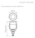 Ver imagem 5 de WAY UP BALIZADOR DE SOLO - STL21711AL/30 - Alumínio