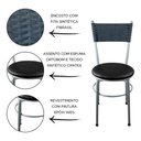 Ver imagem 2 de 2 Cadeiras Cinza para Cozinha Viena:Preto