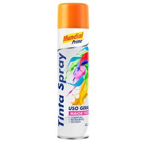 Tinta Spray Uso Geral Laranja 400ml - MUNDIAL PRIME
