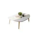 Ver imagem 4 de Mesa de Centro Organica 120cm 100% Mdf Dalla Costa Casa Lar Cor:off White com Freijó