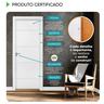Kit Porta Pronta - Porta de Giro - Frisada Branco 60cm - 2