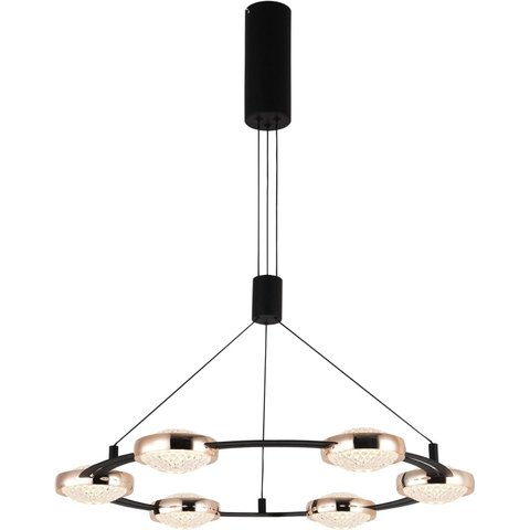 Pendente Beep Preto Led 45w Kw010g 66cm 3000k Bella Km010b
