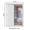 Ver imagem 3 de Guarda-Roupa Infantil Madesa Theo 2 Portas de Correr com Espelho 4 Gavetas Branco Cor:Branco