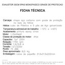 Ver imagem 3 de Exaustor Axial 5 Pás 300mm Eq300m4 Alta Rotação 1740rpm 1-5 Hp 110v-220v