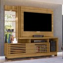 Ver imagem 1 de Estante Home Theater 2 Portas com Espelho Led Frizz Plus - Cumaru