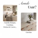 Ver imagem 6 de Kit 20 Puxador Port Gaveta Móveis Cozinha Drop Alumínio 50mm - Cobre