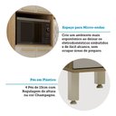 Ver imagem 6 de Paneleiro 70cm 4 Portas com 1 Nicho Microondas Isis Luciane Móveis