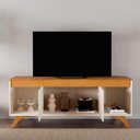 Ver imagem 4 de Rack Sevilha para TV 65" 160cm MDF com Portas Giratórias Off White Mavaular Móveis