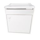 Ver imagem 1 de Tanque de lavar Roupa 22L Suspenso com Gabinete 46cm Montado Tanque: Branco