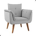 Ver imagem 2 de Jogo de Poltronas Maya Reclinável Linho Cinza 82cm 2 Framar