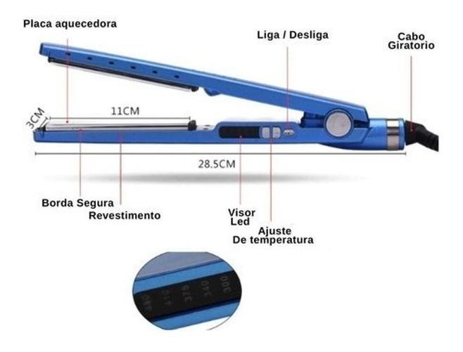 Melhor Chapinha Prancha Profissional Titanium 1/4 até 450ºf - 4