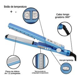 Melhor Chapinha Prancha Profissional Titanium 1/4 até 450ºf - 2