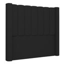 Ver imagem 1 de Cabeceira Casal King Cama Box 195cm Claire I02 Linho Preto - Mpozenato