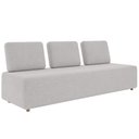 Ver mais imagens de Sofá 6 Lugares para Sala de Estar Living Modular Adah M03 Linho Cinza - Lyam Decor