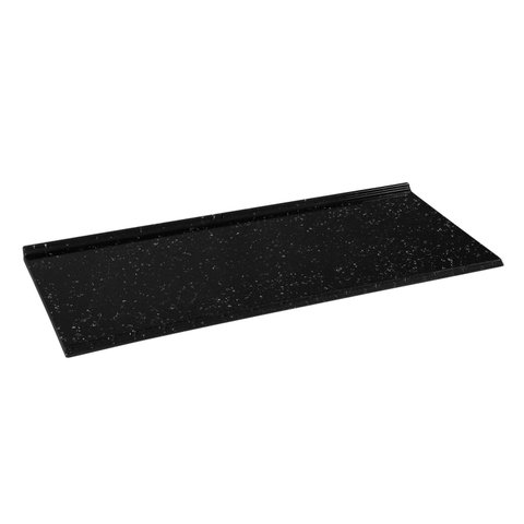 Tampo Mármore Sintético 120CMX53CM para Balcão de Cozinha Preto/Pedra