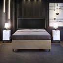 Ver mais imagens de Cabeceira Box Casal Queen 160 Cm Facto Preto Metalizado