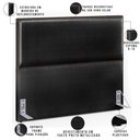 Ver imagem 6 de Cabeceira Box Casal Queen 160 Cm Facto Preto Metalizado