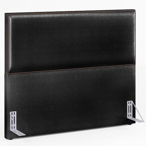 Cabeceira Box Casal Queen 160 Cm Facto Preto Metalizado