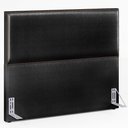 Ver imagem 1 de Cabeceira Box Casal Queen 160 Cm Facto Preto Metalizado