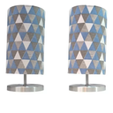 Ver imagem 1 de Kit 2 Abajur Eco Cilindrico Quarto Cúpula Geométrico Cores