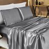 Jogo de Lençol Queen Romantic Cetim Charmousse 4 Peças - Prata Bia Enxovais - 1