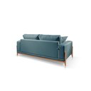 Ver imagem 3 de Sofá Grécia Molas Ensacadas Braço 20cm Linho 2,10m:azul