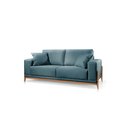 Ver imagem 2 de Sofá Grécia Molas Ensacadas Braço 20cm Linho 2,10m:azul