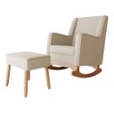 Ver imagem 1 de Poltrona de Amamentação Aquila Balanço C/ Pufe Bege