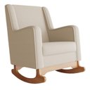 Ver imagem 4 de Poltrona de Amamentação Aquila Balanço C/ Pufe Bege