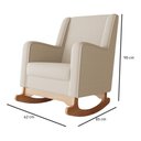 Ver imagem 3 de Poltrona de Amamentação Aquila Balanço C/ Pufe Bege
