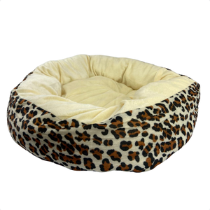 Cama Cachorro Gato Ninho Nuvem Caminha Macia Redonda 55x55cm Marrom