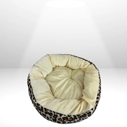 Cama Cachorro Gato Ninho Nuvem Caminha Macia Redonda 55x55cm Marrom - 5