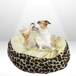 Cama Cachorro Gato Ninho Nuvem Caminha Macia Redonda 55x55cm Marrom - 4